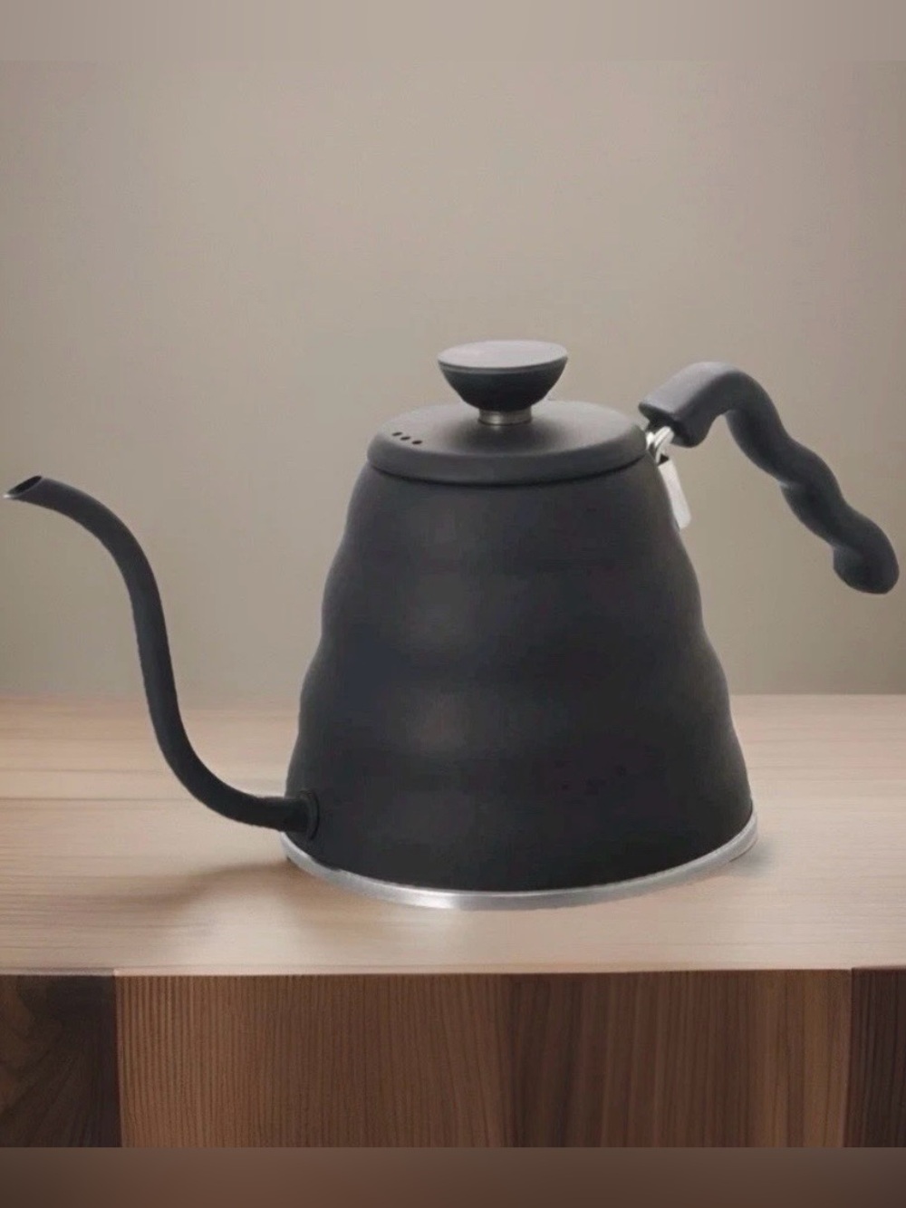Hario V60 Drip Kettle, Gooseneck Coffee Kettle 1.2L, Stainless Steel Matte Black